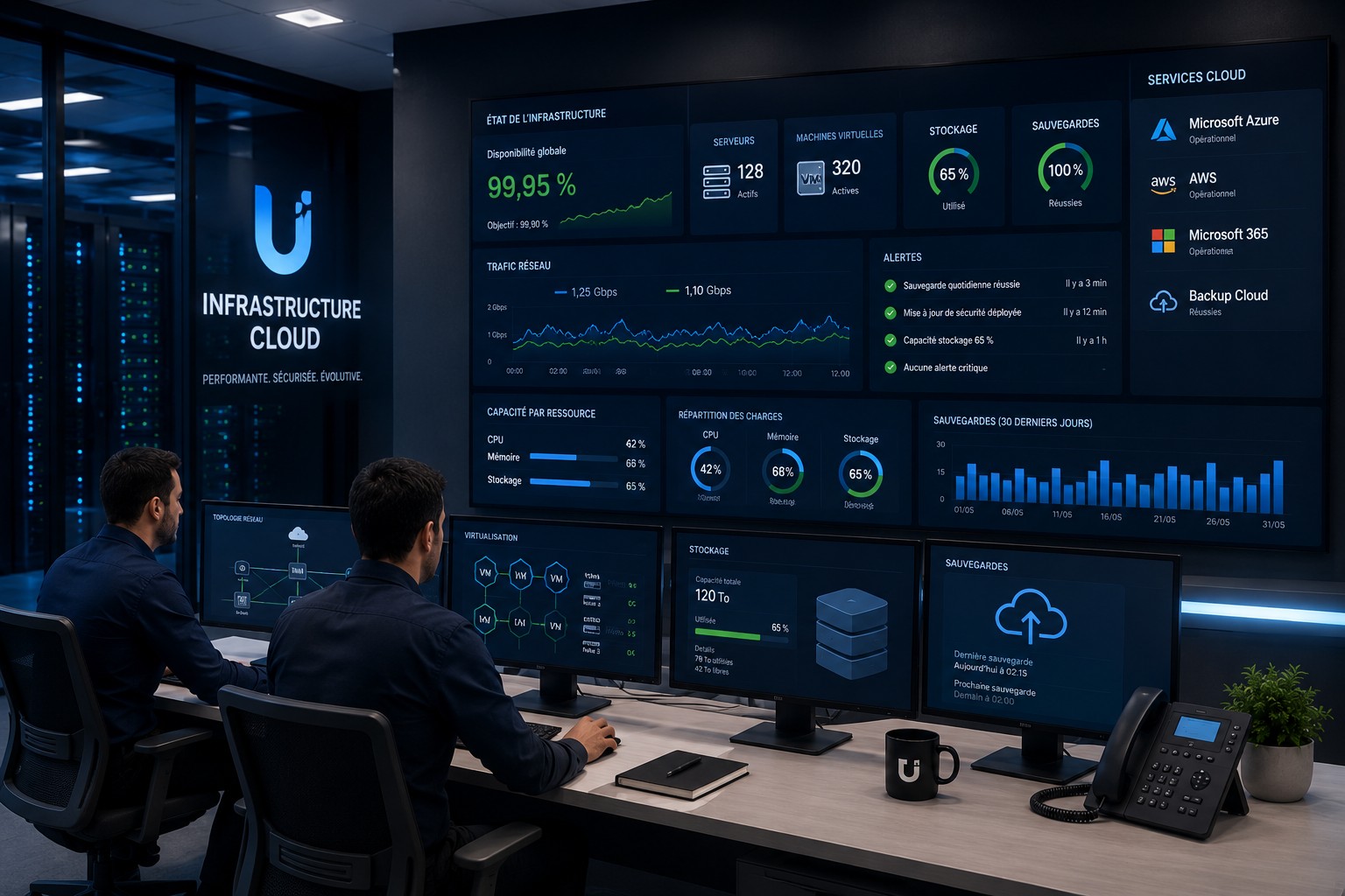 Infrastructure Cloud supervisée pour une entreprise